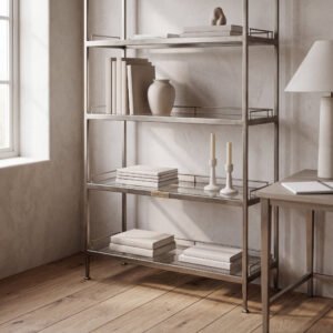 Roxbury Etagere in Brushed Nickel