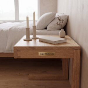 Everly Nightstand in White Oak